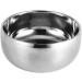Jonlaki Silver Metal Shaving Bowl | Men's Wet Shaving Cream Mug with Lid | Premium Face Care & Shaving Tool - Buy Online on GoSupps.com
