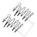 12 Pcs Vintage Black Bobby Pins - Mini Fashion BB Clips for Women and Girls | Invisible Bangs Clip for Decorative Wedding Headwear - Buy Online on GoSupps.com
