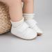 Sonsage Infant Baby Oxford Shoes | Lace-Up Anti-Slip Trainer | Soft Rubber Sole for First Walking | 0-6 Months | Unisex C White - Buy Online on GoSupps.com
