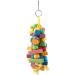 Colorful Vogel-Kachzeug: Hanging Wooden Pearl Toy for Parrots - Chewing Blocks & Swing for African Grey Amazon Cockatoo & Budgies - Buy Online on GoSupps.com