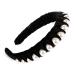 Black Velvet Pearl Headbands for Women - Wide Bandana Wrap with Hair Hoops - Buy Online on GoSupps.com