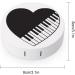 Piano Keys Heart Round Case For Contact Lens Kit Storage Box with Mirror Printed - Buy Online on GoSupps.com