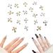 20pcs 3D Cross Nail Charms for DIY Acrylic Art Nails Decals Kits Accessories Jewelry Making Decoration.