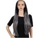 SHIYID Braided Box Braids Wig Synthetic Lace Front Wig Black Gray For Women Hi Temperature Fiber Heat Resistant Hair