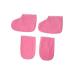 Healeved 2 Pairs Cotton Gloves Paraffin Wax Gloves and Booties Wax Bath Gloves Hand Treatment Mitts Bath Cloth Gloves Paraffin Wax Mitts Gloves Booties Mittens Pink Work Bath Mat Feet