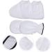 Ensemble 2 Pi ces Moufles Et Pantoufles De Paraffine Blancs Taille Unique Bain De Cire Chauffant Pour Spa Mains Et Pieds Soins Thermiques R utilisables Pour Femme Professionnelle - Buy Online on GoSupps.com