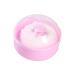 Fogcroll Cosmetic Puff Baby Face Body Powder Puff Box Transparent Lid Makeup Accessories Pink