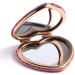 X Hot Popcorn 4Pcs Mini Heart-Shaped Makeup Mirrors Set - Double-Sided Compact Travel Cosmetic Mirror for Girls Gift - Buy Online on GoSupps.com