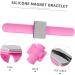 COHEALI 4pcs Magnetic Bracelet Watch Straps - Pink Silicone Clamp Frame 24x5.5x1cm | International Shipping Available - Buy Online on GoSupps.com