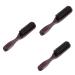 minkissy beard brush with long handle wooden care 3 pieces