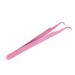 Stainless Steel False Eyelashes Applicator Clip - Pink Tweezers for Home Use - Buy Online on GoSupps.com