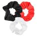 Topkids Accessories 3pc Satin Hair Scrunchies for Women & Girls Hair Accessories for Women Hair Bobbles Hair Ties Hair Elastics Ponytail Holders Hair Styling Accessories (Spectator)