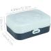 Solid Shampoo Bar Holder Portable Shampoo Bar Case - Cat Paw Design Body Cleaning Bar Drain Holder Drain Case with Sealing Lid Blue - Buy Online on GoSupps.com