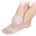 Pedimend 2 Pairs Gel Toe Separators Metatarsal Pads Gel Toe Straightener for Overlapping Toes Bunion Corrector Hallux Valgus Forefoot Pain Relief (1-Hole Toe Separator Metatarsal Pads)