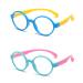 Shop Children's Radiation-Resistant Silicone Glasses - Anti-Blue Light Gaming Eyewear in Dark Blue & Pink - Buy Online on GoSupps.com