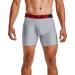 Under Armor men Tech 6in 2 Pack quick -drying boxer shorts comfortable underwear with a tight -fitting cut Mod Gray Light Heather (011)/Jet Gray Light Heather M monochrome