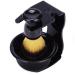 POFET 3-in-1 Beard Shaving Set Shaving Brush with Brush Stand and Shaving Bowl for Men Beard Shaving and Grooming Black