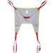 Patient Lift Sling with Four Point Support Four Point Support Shower Sling Toileting Lift Sling for Elderly Transfer Sling Bariatric Disabled Home Use or Medical Use L