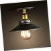 Housoutil Vintage Ceiling Light Balcony Light Retro Light Ceiling Lamp Single Head Metal Lamp
