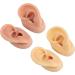 Pomya Left Right Silicone Ear Model Flexible Simulation Silicone Ear Model 2 Pair 3D for Practice (Dark Skin Color and Skin Color) - Buy Online on GoSupps.com