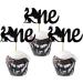 24 Pcs Dragon Pattern Baby's First Birthday Party Cupcake Toppers Black Birthday Theme Party Decoration Dessert Insert MGPFERD - Buy Online on GoSupps.com