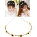 Crystal Sunflower Headband Rhinestone Flower Hair Band Hair Hoop Headdress Wedding Party Hair Band Beaded Slim Thin Hairband for Women and Girls - Buy Online on GoSupps.com