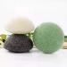 Organic Blue Pre-Moistened Konjac Sponge - Chemical-Free Cleansing and Exfoliation (Green/Green Tea) - Buy Online on GoSupps.com