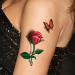 TAFLY 3D Ladies Body Art Sticker - Sexy Butterfly Rose + Butterfly Temporary Tattoo Set - Buy Online on GoSupps.com