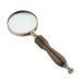 HD Magnifier Imported Oak Magnifier 10x Reading Mirror Handheld Magnifier 21x7.5CM Magnifier for Reading Made in China