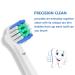16 Pack Precision Replacement Brush Heads - Oral B Braun Compatible Electric Toothbrush (8 White & 8 Black) - Buy Online on GoSupps.com
