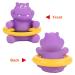 Shop Gientan 6 Styles Baby Bath Thermometer - Cute Purple Hippo Temperature Gauge for Safe Bathing - Buy Online on GoSupps.com