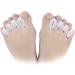 2 Pairs Gel Toe Separators for Bunion & Hammer Toe Relief - Toe Spacers & Straighteners for Foot Pain - Men & Women, White - Buy Online on GoSupps.com