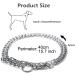 Dog Chain Metal Chain Slip Collar Choker Chain for Dogs Pet Training Walking Choker for Medium Dog Bulldog Rottweiler Training-Silver - Buy Online on GoSupps.com