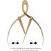 Housoutil 1pc Eyebrow Positioning Ruler Eyebrow Caliper Ruler Make up Kit Eyebrow Measuring Tool Gold Scale 16.5x5.4cm Golden - Buy Online on GoSupps.com