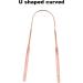 Pack of 2 Stainless Steel U-Shaped Tongue Scrapers - Rose Gold Oral Hygiene Tools - Buy Online on GoSupps.com