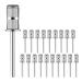 GOSIA 20 Pieces Nail Drill Bit Mandrel Drill Bit for 3/32 Inch Nail Drill Bit Replacement Sanding Band Shaft