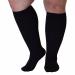 WSYKC compression stockings unisex compression stockings 20-30mmhg support socks black closed toe socks maximum size XXXXXXL S S black