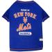 Pets First Houstan Astros Pet Apparel MLB Dog T-Shirt New York Mets Medium New York Mets