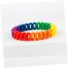 VALICLUD 3 Pcs Mens Gift Lesbian Rainbow Wristbands Cuff Bracelet Braided Rainbow Chain Braclets for Men Rainbow Chain Bracelet Biker Ring Men Gift Mens Bracelets United States Simple Medium Colorful - Buy Online on GoSupps.com