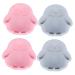 IMIKEYA Silicone Cookie Molds 4 Pcs Silicone Mold Child Donut Silica Gel Cake Mold Penguin Cake Assorted Color 2x2pcs 12.2X11.5X3.3CMx2pcs