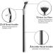 Eyelash Comb and Mascara Fan Brush for Lashes 2Pcs Lash Fan Brush Folding Angle Scalloped Lash Brush Eyebrow Brush Mascara Fan Brush Angled Fan Shaped Eyelash Brush Eyelash Eyebrow Brush for Lashes Black 2pcs - Buy Online on GoSupps.com