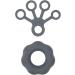 Finger Exerciser Soft Lightweight Silicone Grip Strengthener Washable Flexible for Weak Hands (Dark Grey) - Buy Online on GoSupps.com