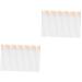 Baluue 200 Pcs Disposable Eyeliner Brush Liquid Eye Liner Beauty Tools Detail Liner Brush Nylon White