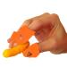 Non-Stick Chip Fingers Tips, Finger Protectors, Finger Covers Protection, 3 pcs (Orange)