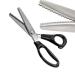 NEJLSD Pinking Shears for Fabric  Stainless Steel Handled Professional Dressmaking Sewing Scissors Zig Zag Fabric Craft Scissors (scalloped 5mm)
