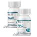 N Acetyl L - Cysteine NAC 600mg | Supports Liver & Respiratory Health | Each Contains 60 Vegetarian Capsules - 120 Capsules (Pack of 2)