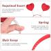 Lurrose Red Sequin Heart Headband - Festive Love-shaped Hair Boppers for Parties and Festivals - Buy Online on GoSupps.com