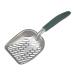 Large Metal Cat Litter Box Scoop Stainless Aluminum Alloys 13.8"*5.5"*1.8" (Dark-Green Handle)