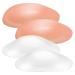 Gleavi silicone shoulder cushion 4 pairs of self-adhesive shoulder pads unisex slip-resistant shoulder-push-up pads reusable invisible enhanancer shoulder cushion for clothing
