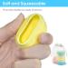 6 Pack Leakproof Silicone Travel Jars 0.67oz - Travel Size Containers for Toiletries - Hard Sealed Lids for Face, Hand, Body Cream - 6 Pieces - Buy Online on GoSupps.com